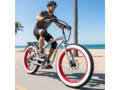 Explore Ristar RSD-505 26-inch fat tire cruiser electric bike featuring a 500W 8Fun motor, 48V 10Ah lithium battery, 7-speed gear system, and 26x4.0 all-terrain tires. Full OEM/ODM private label customization available for global distributors.